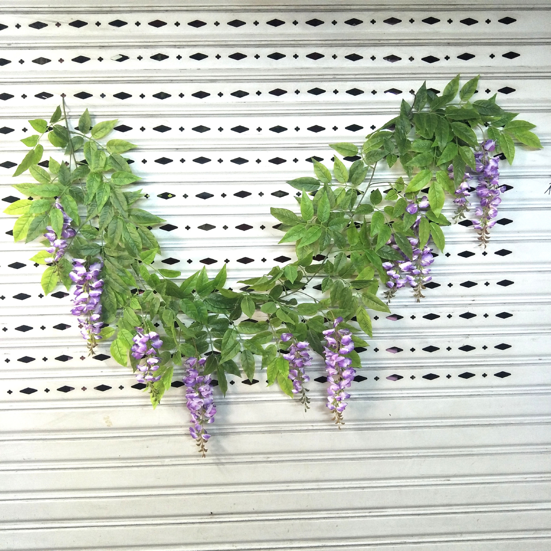 110CM simulated wisteria flower, simulated bean flower branch, bean flower strip, simulated wisteria hanging, simulated bean flower branch, wisteria strip pic 31