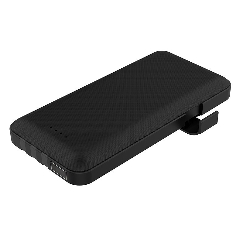 Ultra-thin portable power bank with built-in cable, 10000mAh power bank with stand, gift power bank pic 8