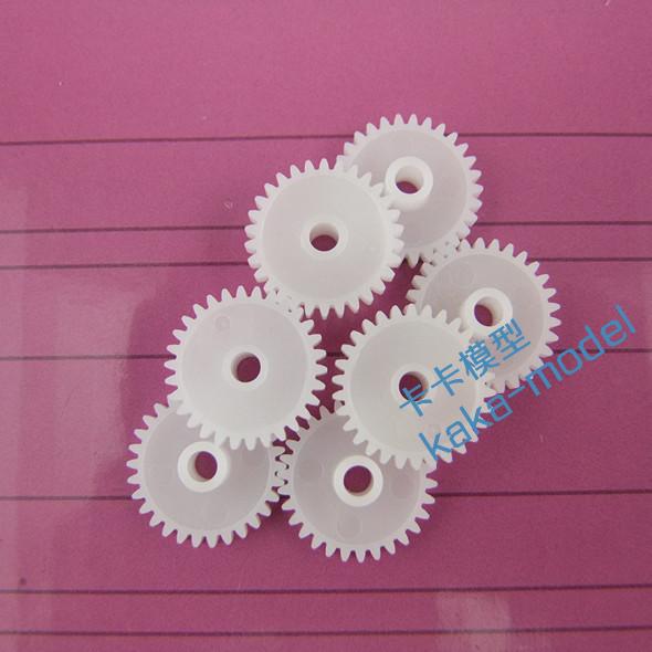 482.5A engranaje de una sola capa engranaje de 48 dientes 2.5 agujeros engranaje de plástico engranaje de motor caja de reducción modelo de juego accesorios pic 8