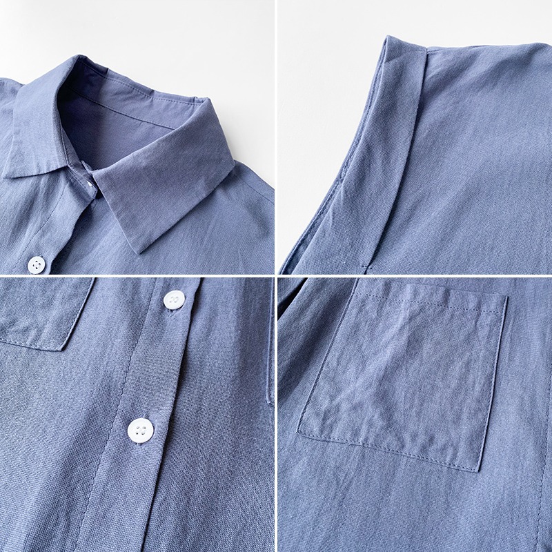 A new summer women's short-sleeved shirt with a unique design sense, a Korean-style plus-size top, loose and versatile sleeveless shirt pic 9