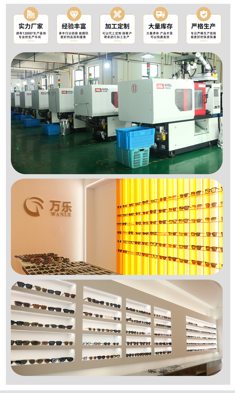 2024新款复古感墨镜小红书同款博主推荐女款方形大框太阳镜详情4