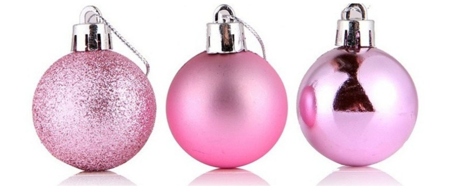 厂家直销 散装圣诞球直径2/3/4/6/8cm亮光哑光闪粉电镀装饰球挂件详情13