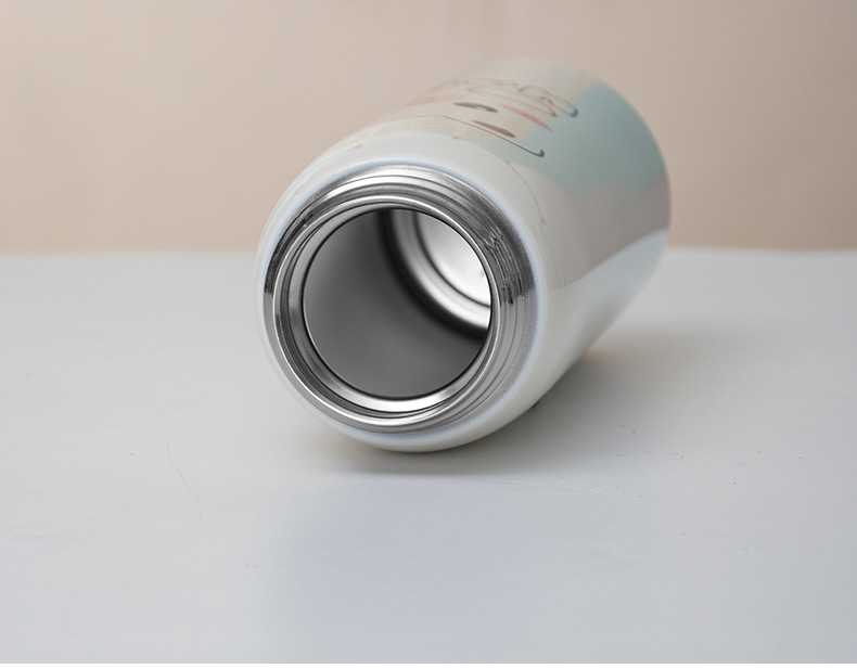 New creative and cute expression bouncy insulated cup, 304 stainless steel student couple cartoon cute direct drinking water cup pic 6