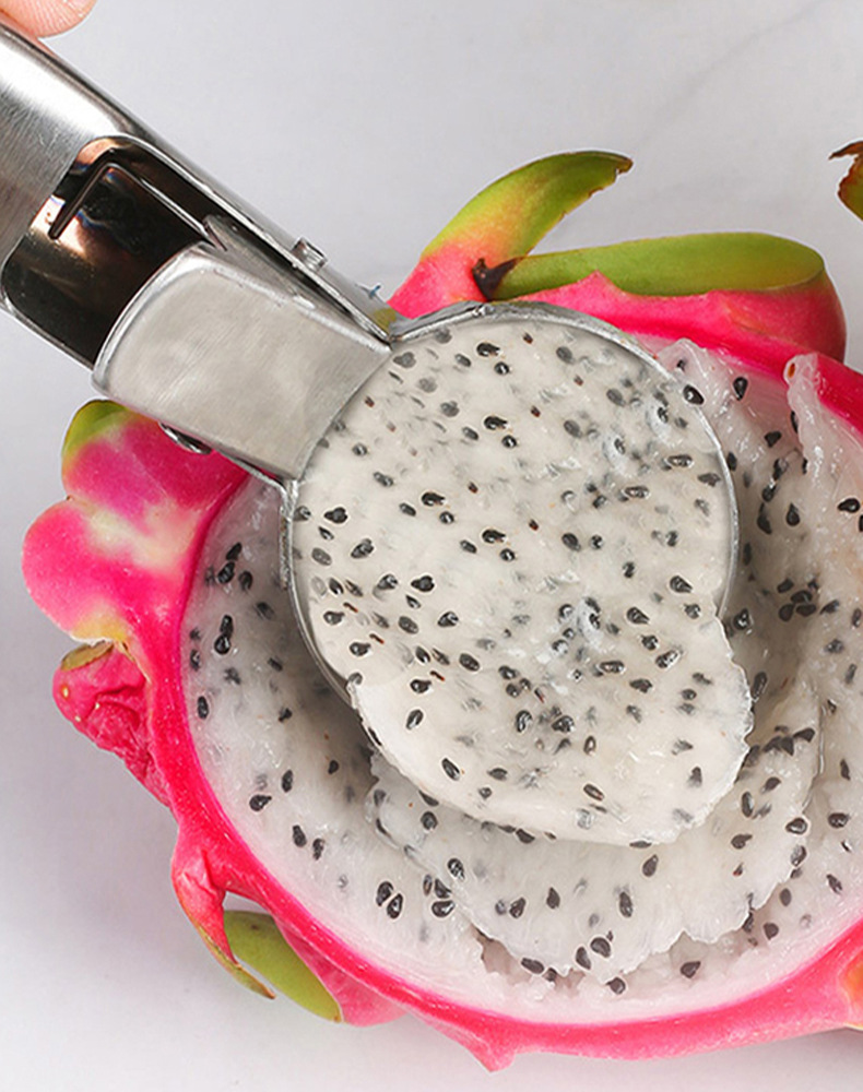 两用水果勺雪糕勺冰淇淋挖球 创意挖冰淇淋球雪糕勺不锈钢雪糕勺详情2