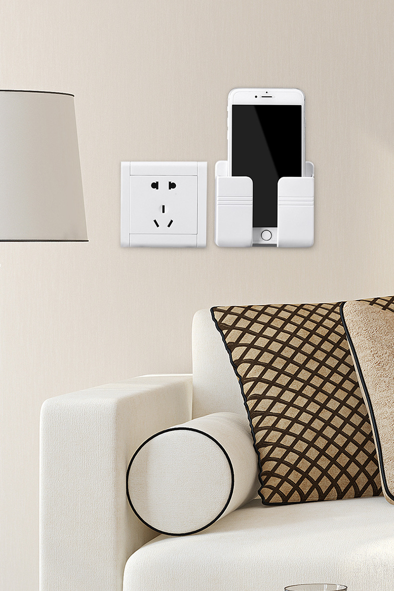 壁挂盒免打孔墙面手机充电客厅遥控器支架厨房卧室卫浴日用百货详情10