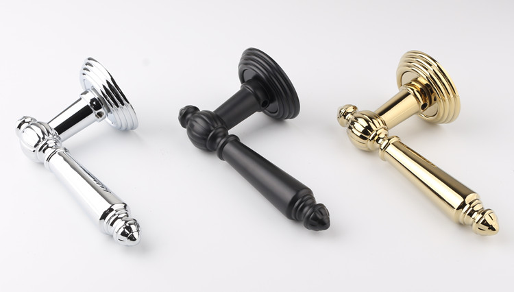 美式金色门锁室内北欧卧室实木PVD房门锁静音磁吸执手亮金分体锁详情19