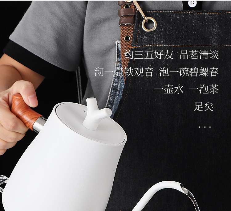 电热水壶 天鹅颈电热水壶酒店批发不锈钢冲茶壶长嘴咖啡壶 烧水壶详情3