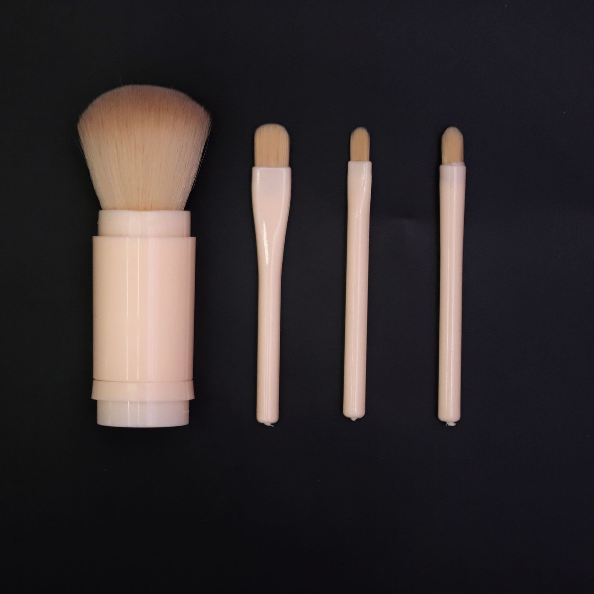 镜盒5支化妆刷套装便携款带镜子多功能散粉刷腮红刷美妆工具详情8