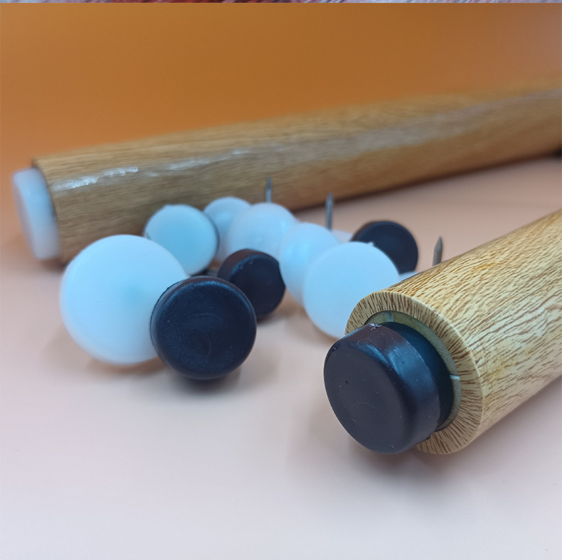 Floor foot nails, furniture accessories, foot nail manufacturers, tables, chairs, cabinets, silent and moisture-proof round hat-shaped rubber and plastic foot nails pic 10