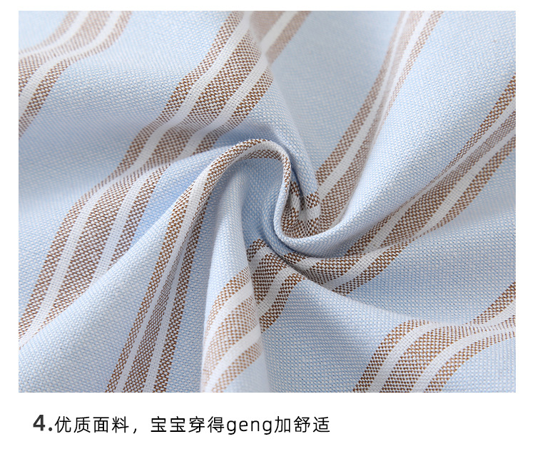 ins baby clothes summer striped short-sleeved A-class stylish baby body clothing Korean version gentleman baby outdoor crawling clothes pic 26