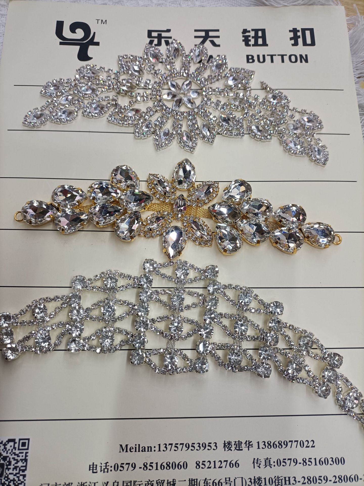 New hand-sewn diamond jewelry accessories, wedding dress accessories, belt decorations, DIY handcrafted materials, rhinestone decals pic 8