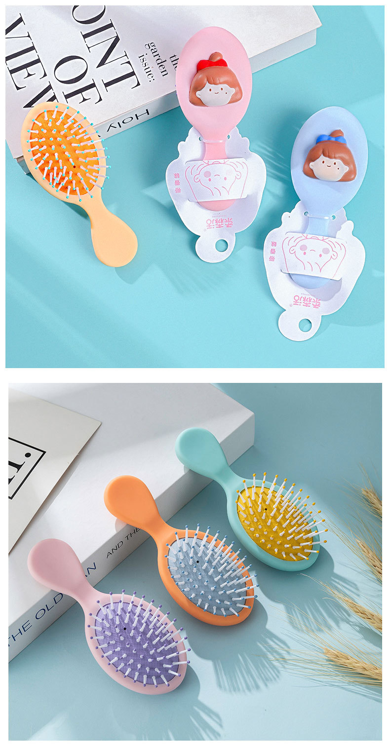 Pressure-relieving slow rebound airbag massage comb, home creative pressure-relieving plastic comb, nylon comb teeth, curly and smooth hair comb pic 9