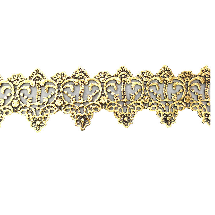 Factory direct sales of lace, gold water-soluble barcode, polyester gilding, handcrafted lace, exquisite clothing accessories pic 7