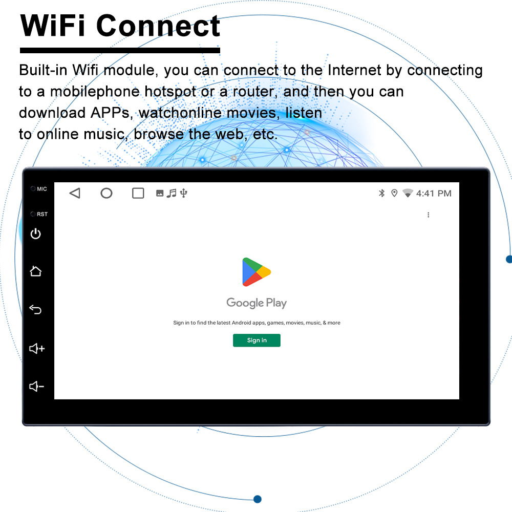 7/9/10寸安卓车载导航仪 多媒体播放器Carplay手机互联蓝牙一体机详情7