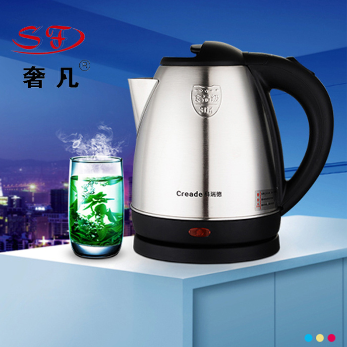 1.2L304 food-grade stainless steel electric kettle, hotel and guesthouse heating kettle pic 11