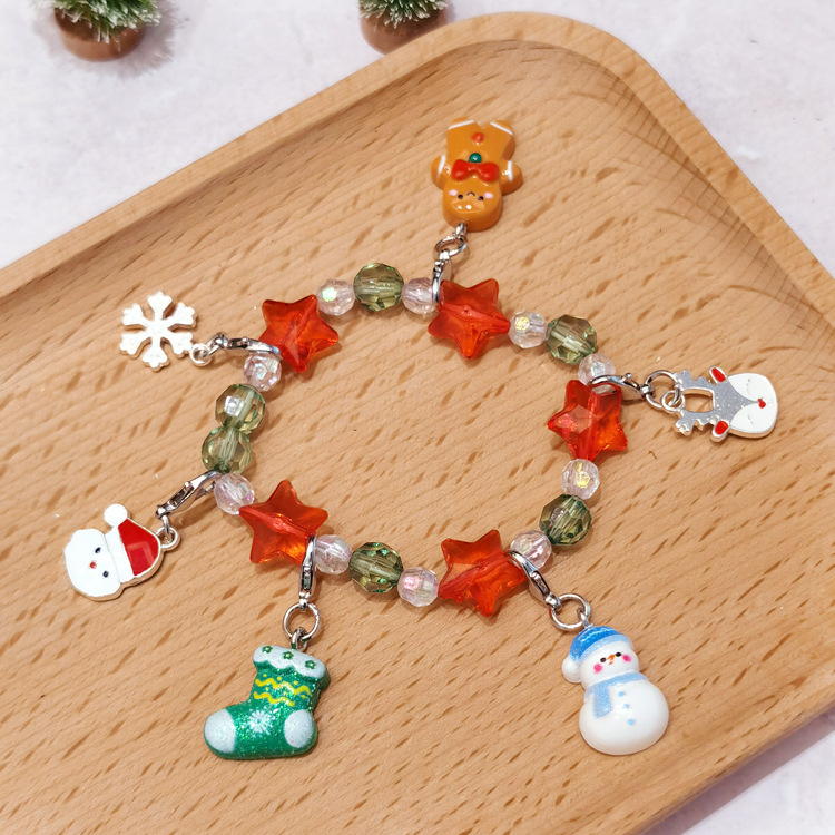 【可以】跨境圣诞创意DIY手链儿童串珠手链首饰套装圣诞节礼物详情9
