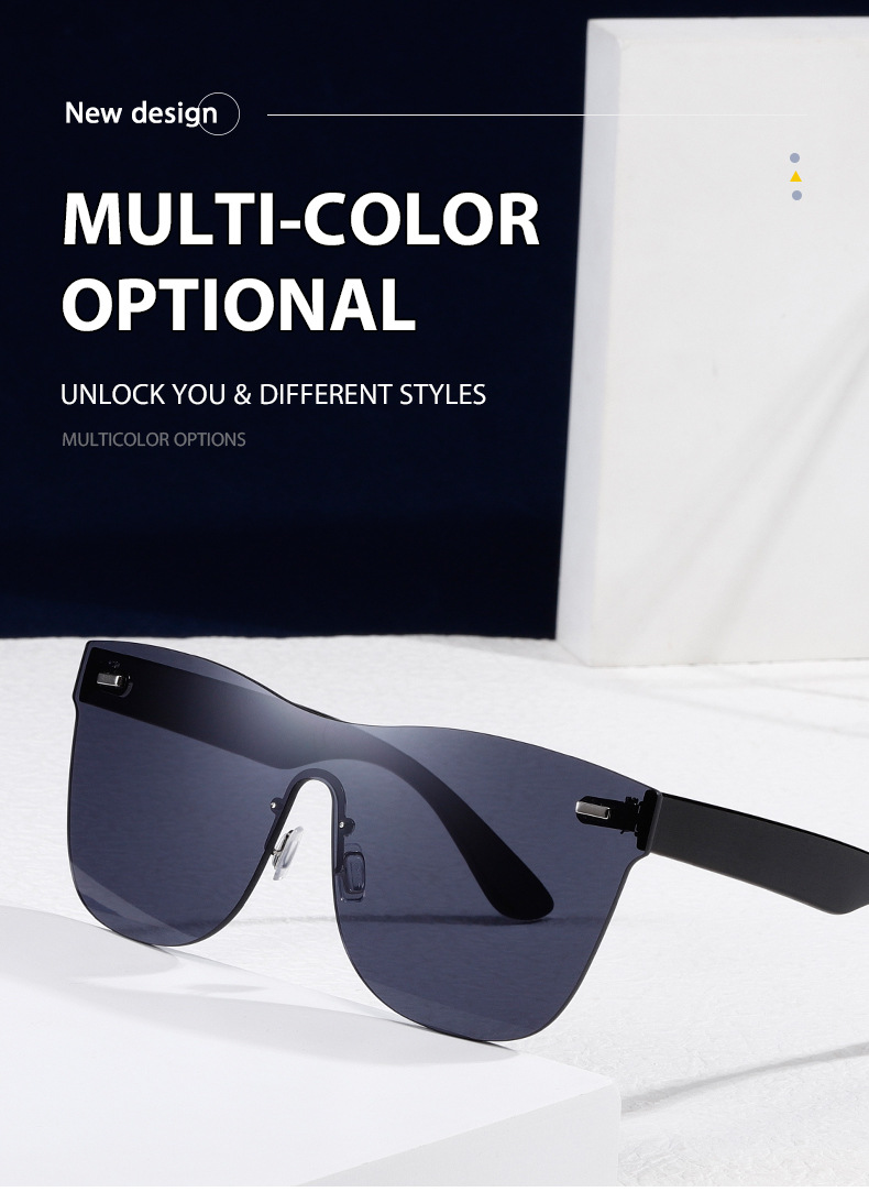 8213 Frameless one-piece lens sunglasses for men and women, cycling, sports and fashion, European and American cross-border Amazon UV400 trend pic 23