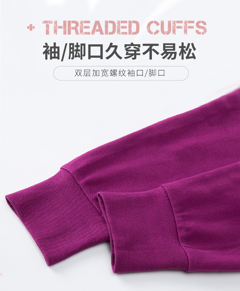 Middle-aged and elderly thermal underwear and long Johns set for women, pure cotton sweater for the elderly, all-cotton thermal underwear for elderly mothers pic 8
