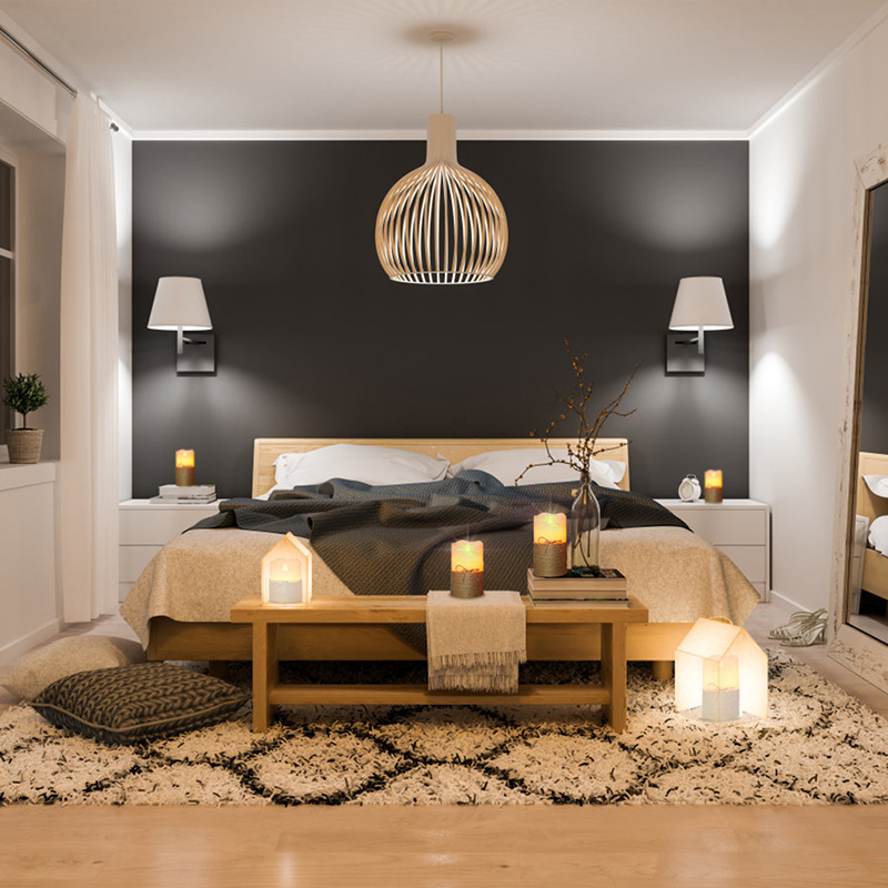 Three-piece set of simulated swinging flame led candles, remote control electronic candles, decorative handicrafts and ornaments pic 14