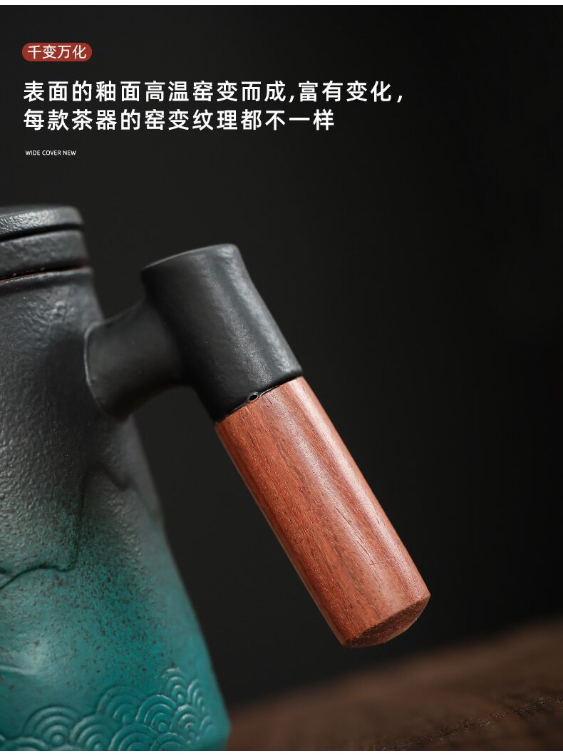 Wenlan Outdoor Travel Tea Set, ceramic kung Fu tea set, one pot, four cups, portable quick guest cup, integrated storage pic 9