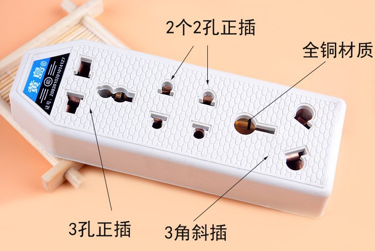 Factory direct sales of power strips without wires, household low-power power strips, power strips and sockets, two-yuan store, street stall supply pic 2