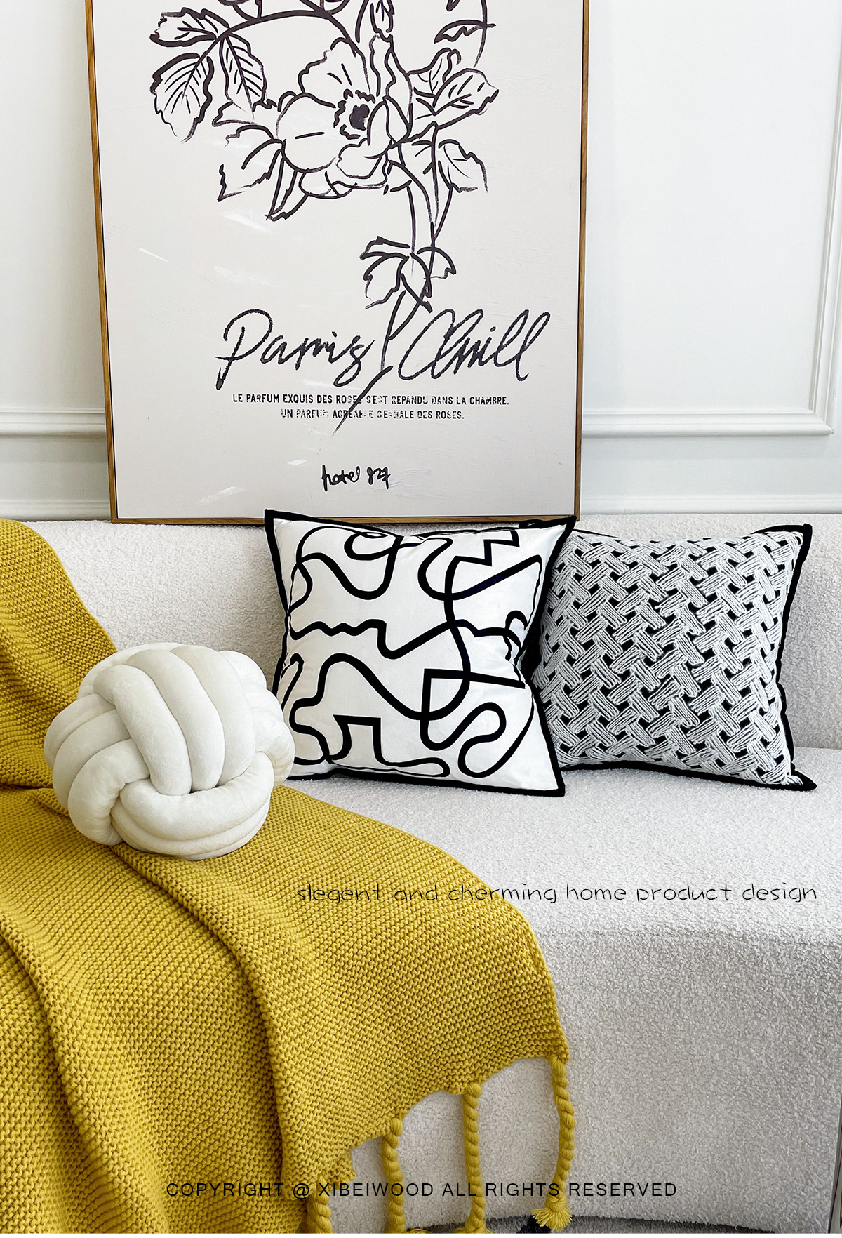 跨境亚马逊家居客厅沙发靠枕床头靠垫背ins风现代简约沙发抱枕套详情13