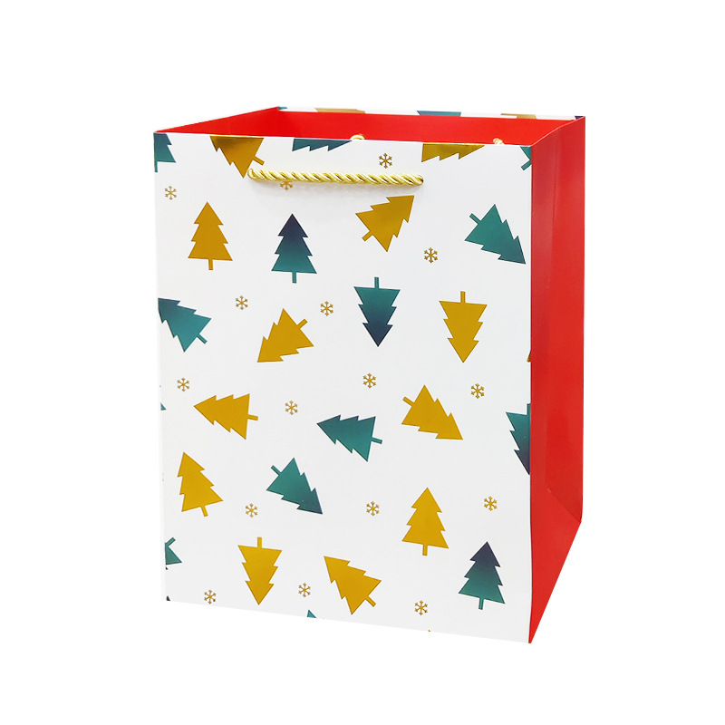 Wholesale and export of new Christmas holiday gift bags, powder-coated packaging bags and handbags in stock pic 6