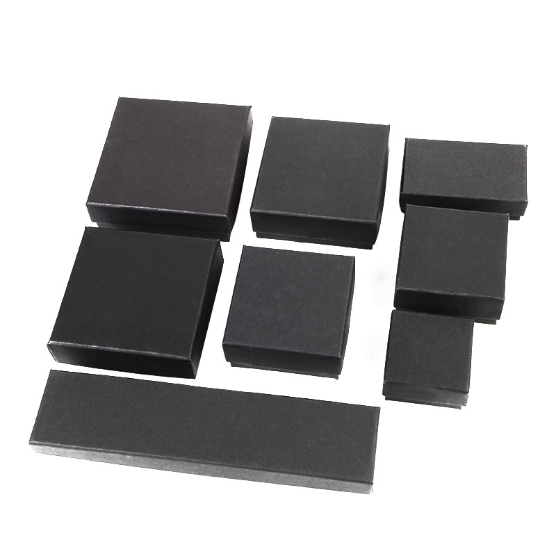 Factory direct sales of top and bottom cover kraft paper packaging boxes, stud earrings, necklaces, rings, bracelet boxes, jewelry boxes, wholesale and in stock pic 15