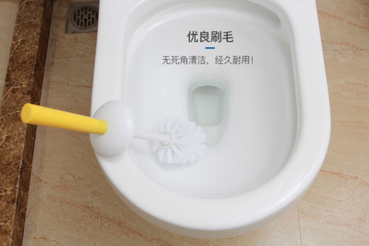 Factory direct sales of toilet brushes with seats, white printed plastic cleaning brushes, toilet brush sets, toilet brush sets pic 5