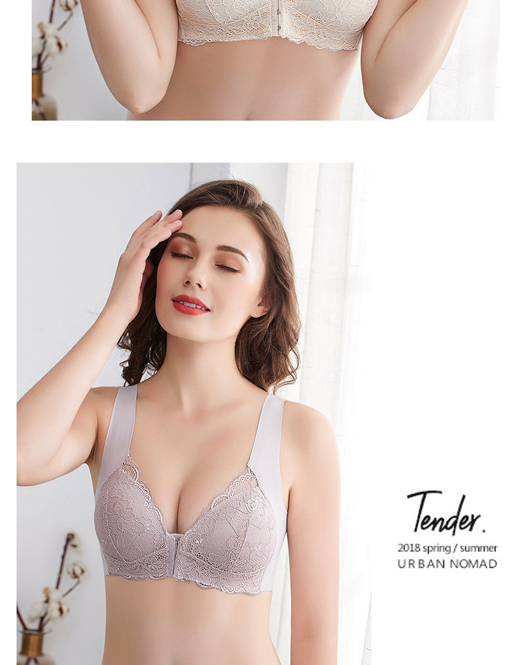 For women, there are large-sized lace front-opening adjustable bras and undergarments for export pic 27