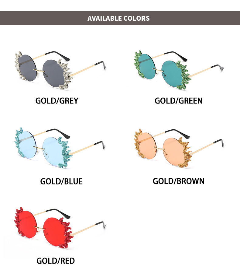 2023欧美大框架镶钻墨镜跨境潮流水晶钻石太阳眼镜户外防晒显瘦女详情6