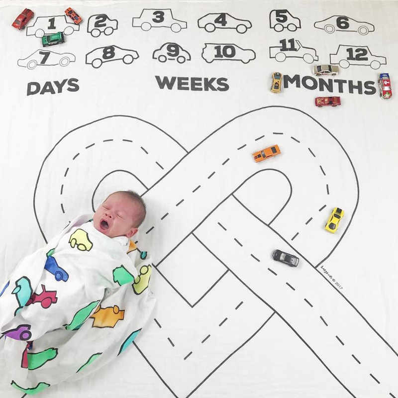 Baby milestone month photography background cloth, baby creative digital photography blanket background cloth, photography props pic 16