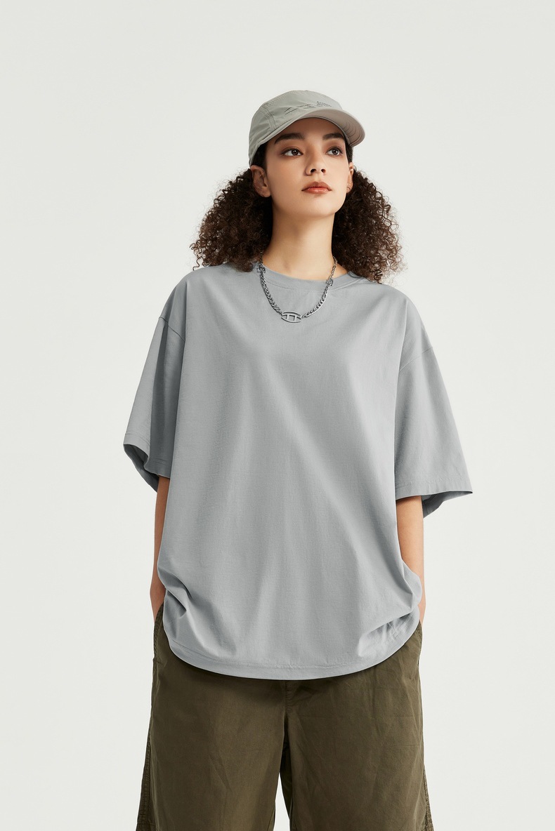 INF男装|150g立体剪裁T恤2024春夏新品宽松潮牌圆领短袖上衣详情26