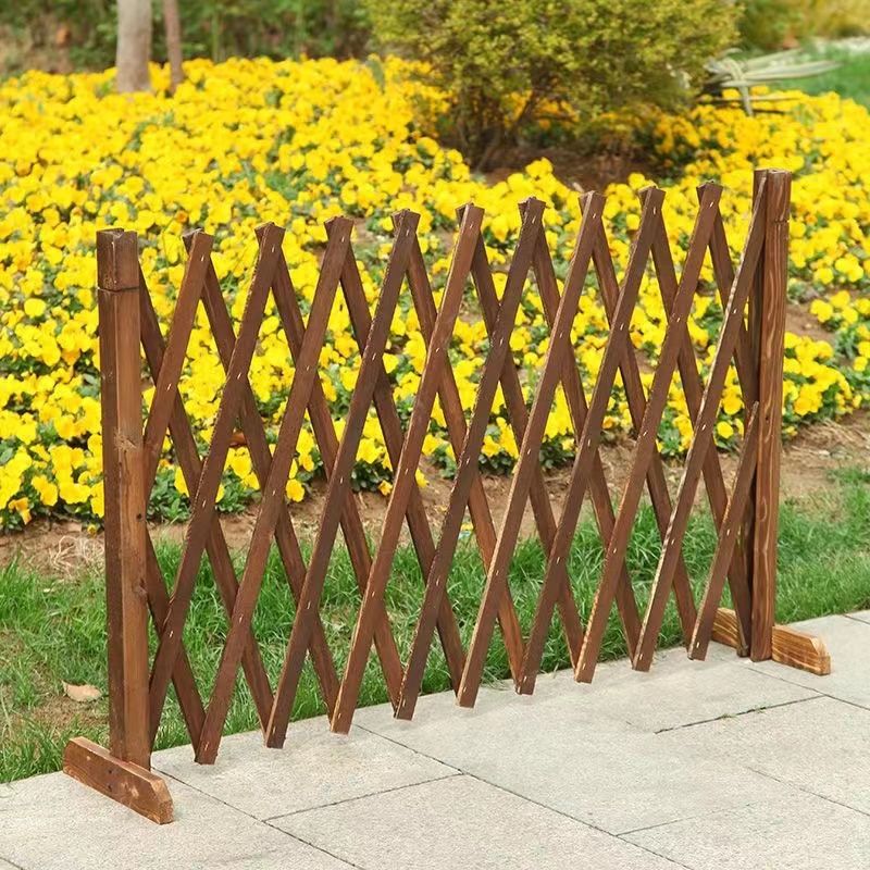 简易防腐伸缩栅栏隔断爬藤花架阳台种花餐厅围栏可移动栅栏网格篱详情15