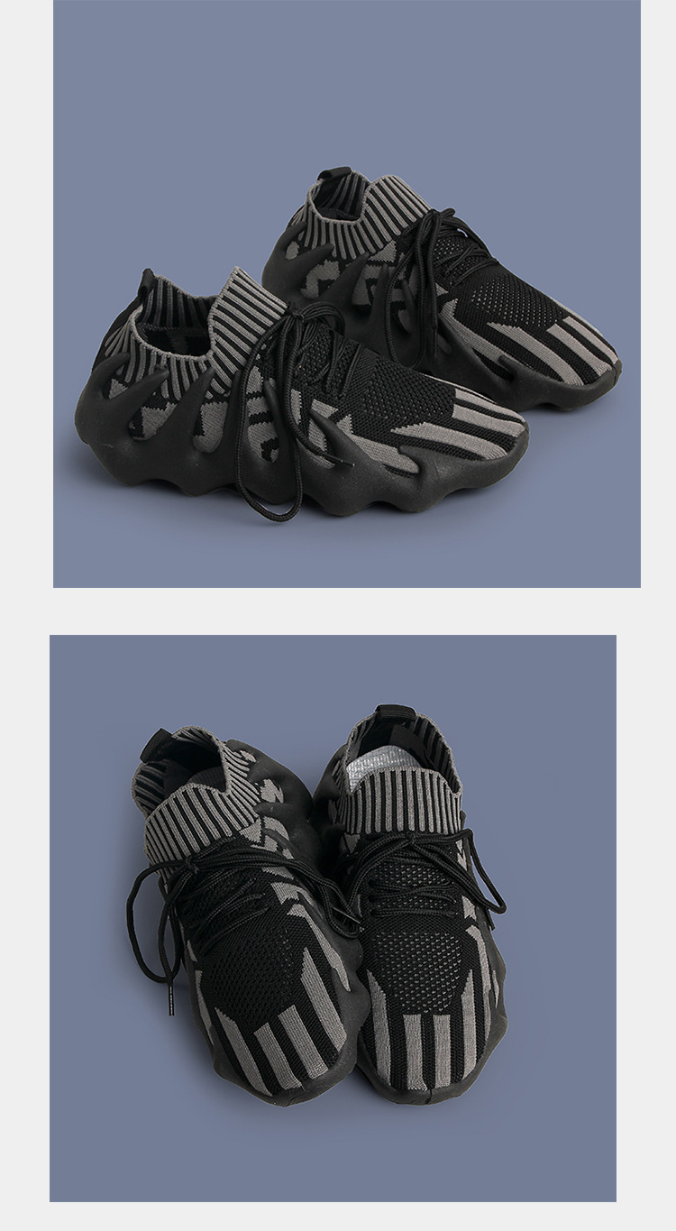 飞织椰子鞋女夏季薄款老爹透气八爪鱼火山袜子鞋休闲跑步运动女鞋详情18