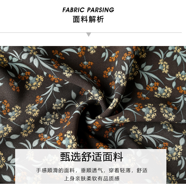 2024新款真丝雪纺衬衣女装中袖上衣夏季中年妈妈五分袖桑蚕丝衬衫详情32