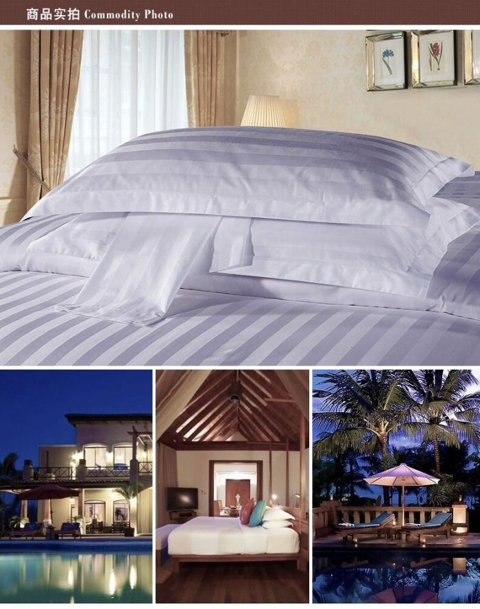 Shefan Hotel supplies: All-cotton pillowcases, bed sheets, duvet covers, and encrypted satin strips pic 6