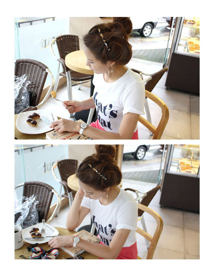 Cross-border hair accessory edge clips, hair clips, Korean version simple leopard print acetate acrylic spring clips, straight clips, hair clips, bangs clips pic 12