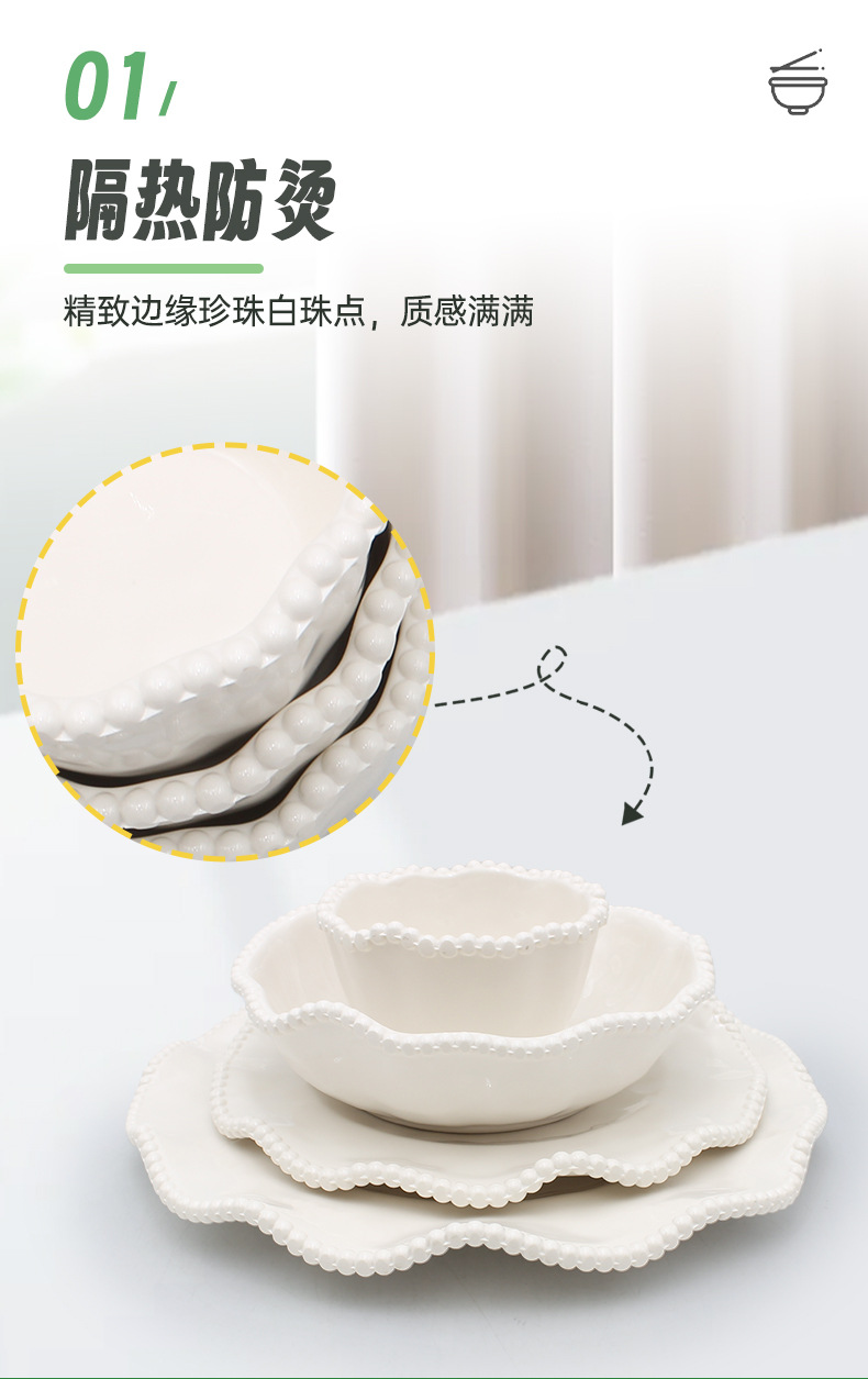 Amazon wholesale small round bowl pasta mixing bowl with pearl pudding, melamine imitation porcelain French afternoon tea dessert bowl pic 14