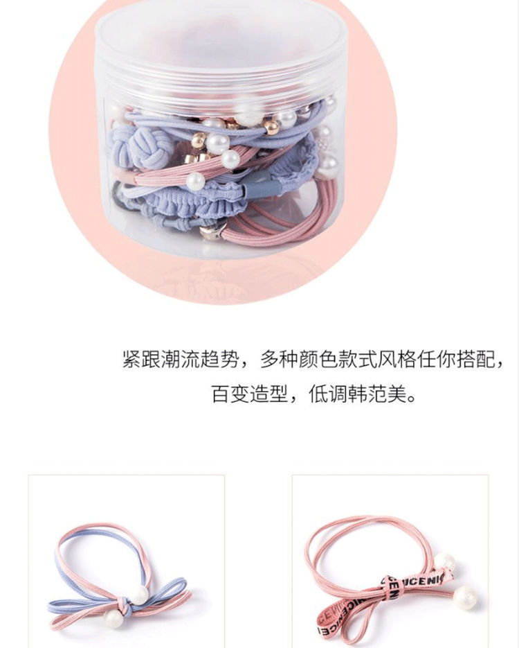 A simple forest-style hair tie and rubber band hair tie headwear for Korean adults with a popular Instagram hair tie pic 4