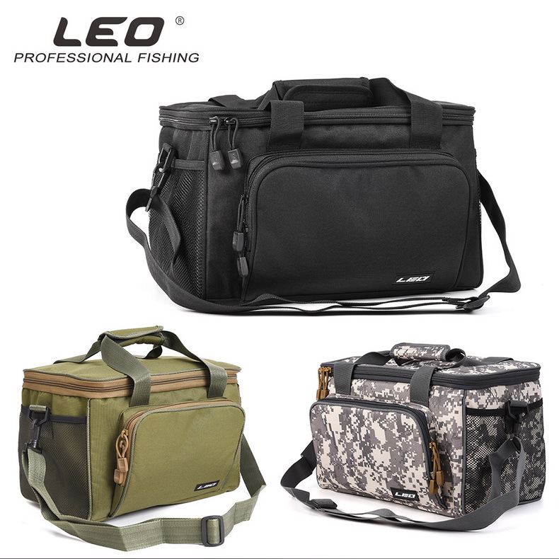 27748 LEO [Square Lure Crossbody Bag] Oxford Cloth Outdoor Fishing Gear Accessories Hard Bait Bag for Cross-border export pic 1