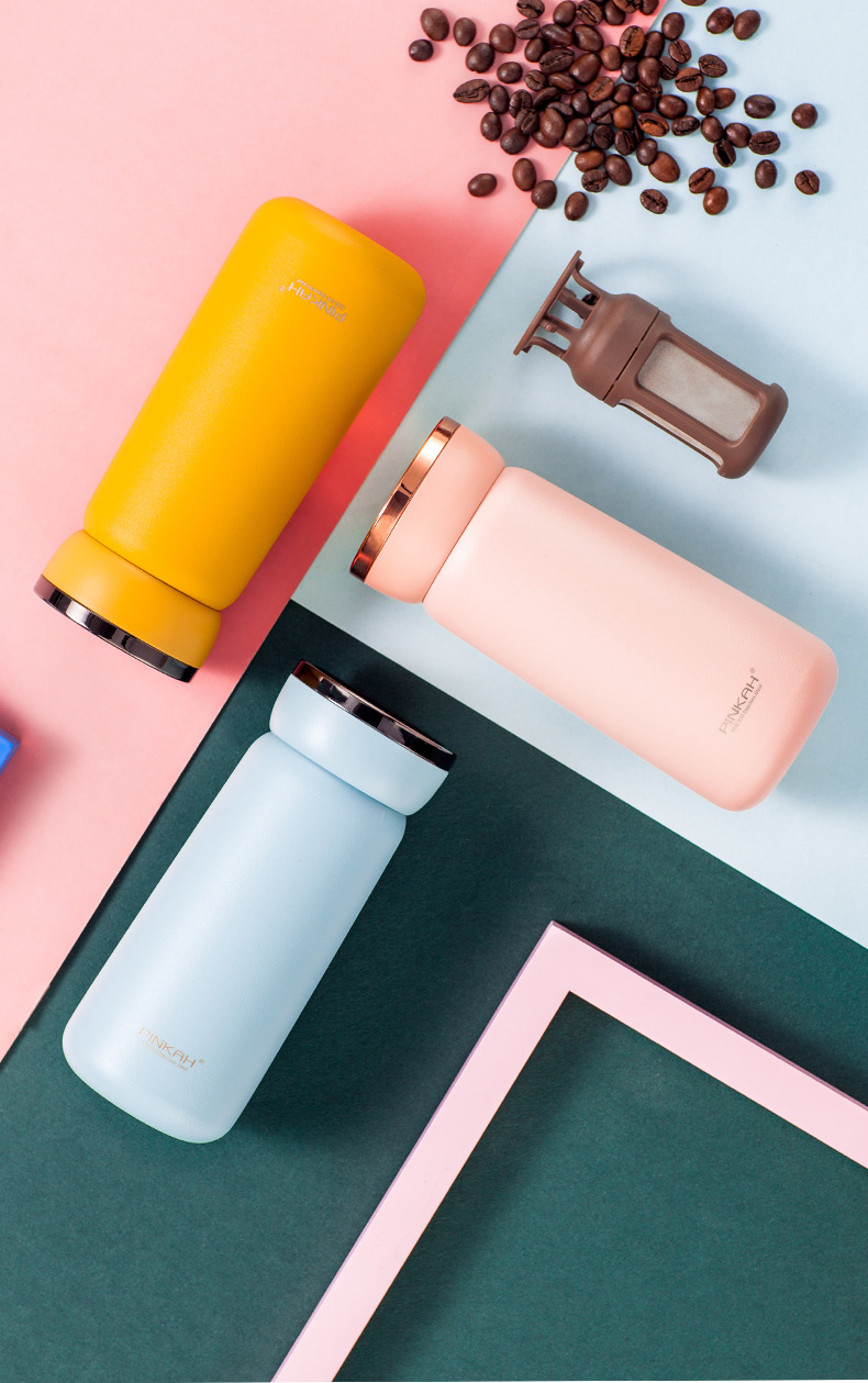 品家316食品级不锈钢保温杯女ins学生随手杯简约可爱带滤网咖啡杯详情17