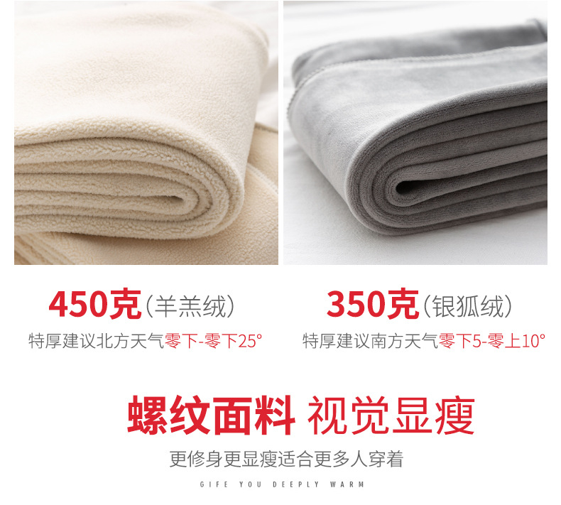 Yiwu autumn and Winter new style fleece and thickened leggings for women to wear on the outside, high-waisted, large-sized, slimming, elastic and warm cotton pants pic 6