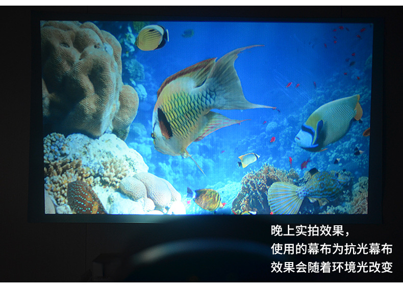 厂家YG230迷你无线手机投影仪家用高清1080P便携式微型儿童投影机详情12