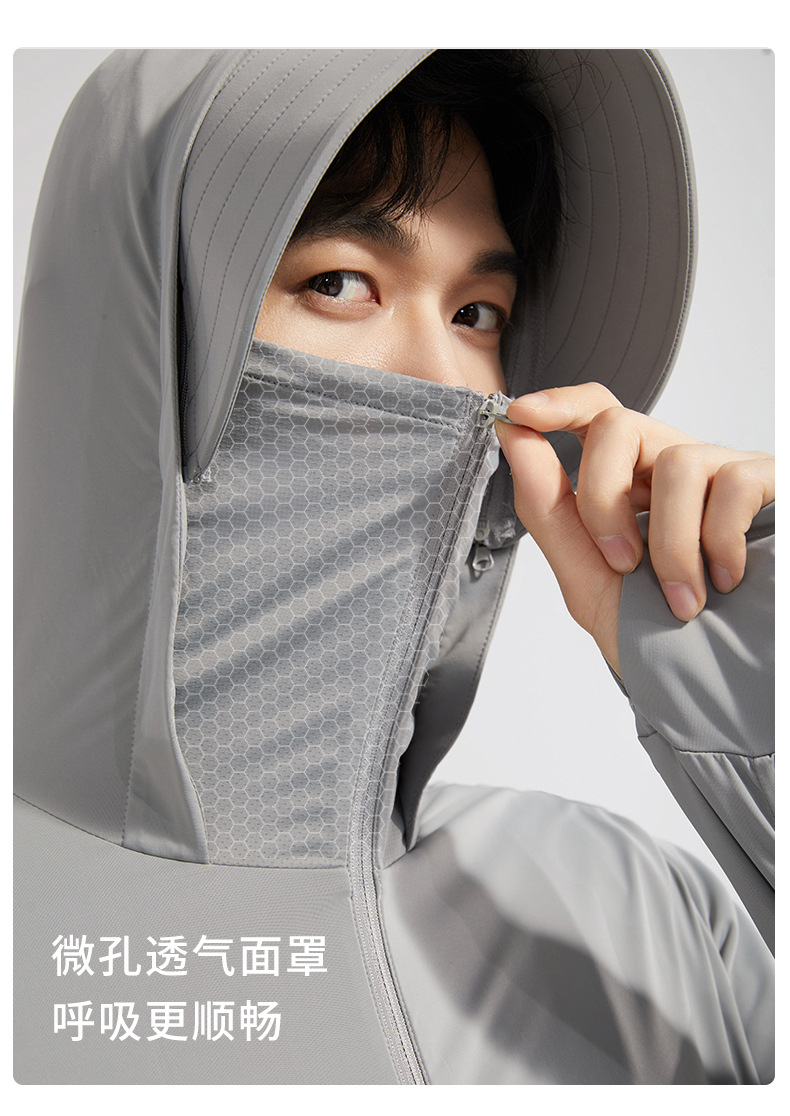 Banana and lemon Sun-protective clothing for women, detachable brim, original gauze, ice silk, cool feeling, UV protection, long-sleeved sun-protective cycling suit pic 24