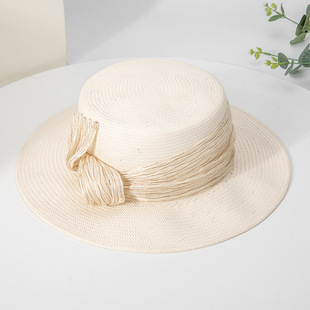 荣美2024春夏新款草编鸭舌帽女士夏季出游轻便休闲百搭遮阳棒球帽详情9