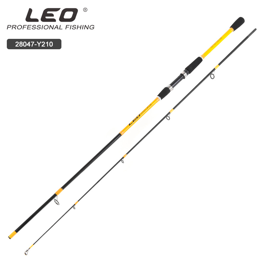 28047 LEO乐欧【黄色玻璃钢路亚竿】软调出口跨境路亚海竿渔具详情4