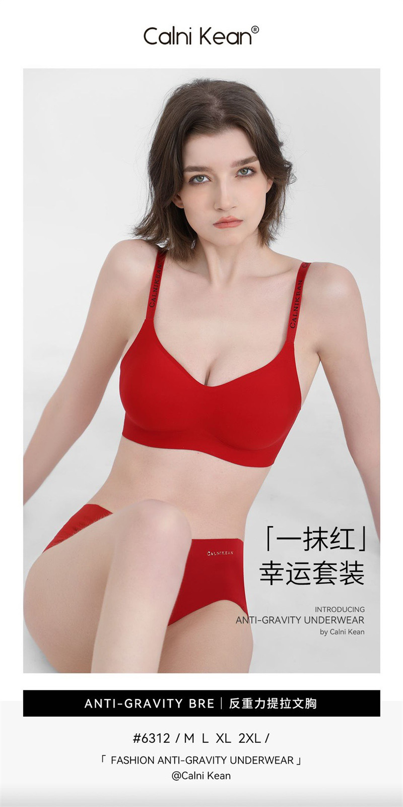 维密同款 软支撑内衣女大胸显小胸聚拢提拉防下垂收副乳文胸套装详情2