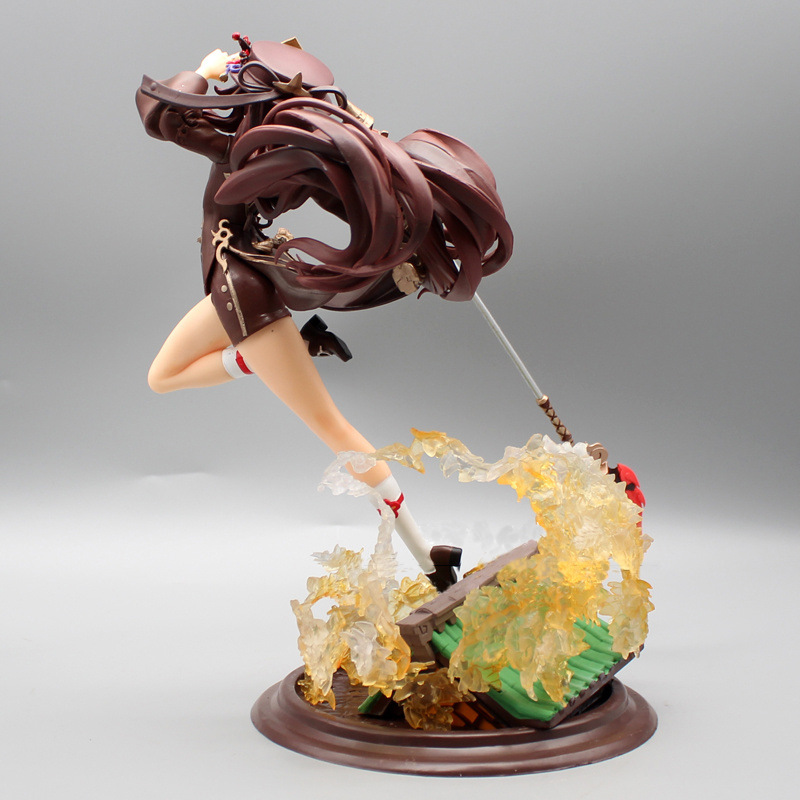 美少女系列原神 可莉 甘雨2代胡桃战斗小派蒙刻晴安柏 手办摆件详情8