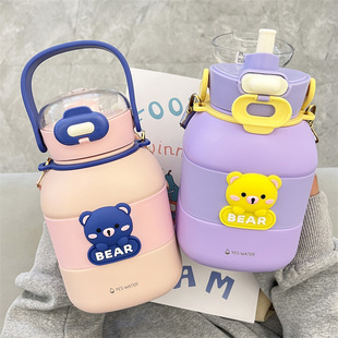 户外旅游大容量水壶巨无霸保温杯316食品级不锈钢学生水杯子批发详情18